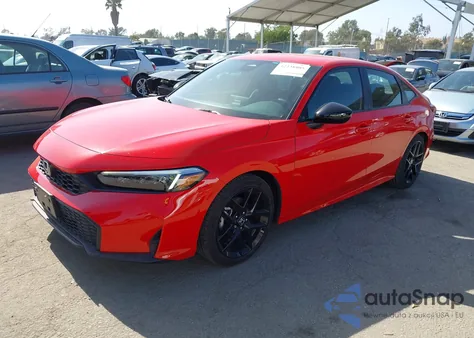 2025 Honda Civic Sport from USA, damaged, VIN 2HGFE2F52SH551685